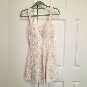 Cream & Gold sequin Dress